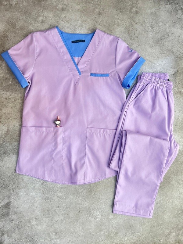 Producto - INDIGO ARCIEL (Lila detalle Celeste)