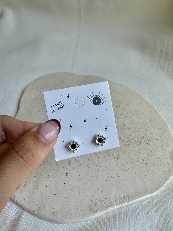 Producto - Aros circulito negro