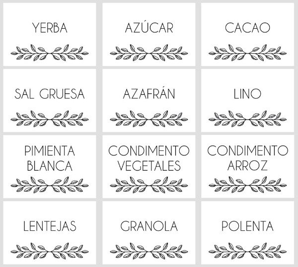 Producto - Plancha de etiquetas para frascos Cartago 102 - 2