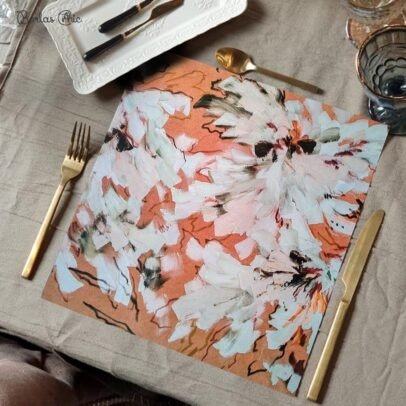 Producto - Set de 24 individuales cuadrados de papel Estampado