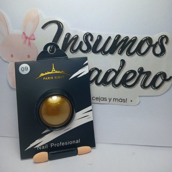 Producto - Polvo espejo dorado Paris Night #09