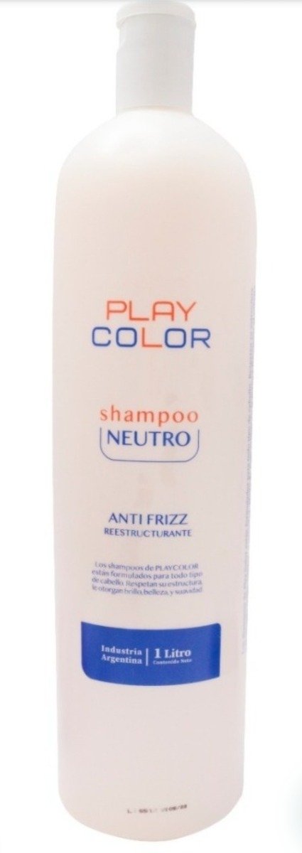 Producto - shampoo neutro antifrizz reestructurante play color x 1 litro