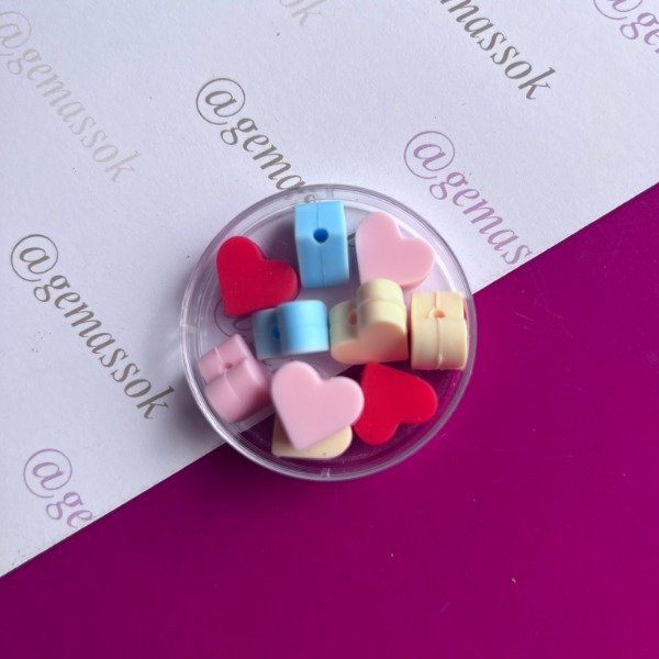 Producto - Corazones silicona BPA free