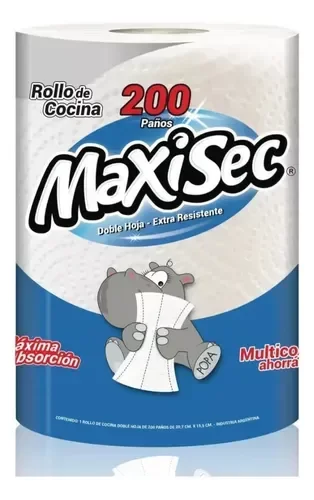 Producto - Bulto x 8 unidades Rollo de Cocina MAXISEC
