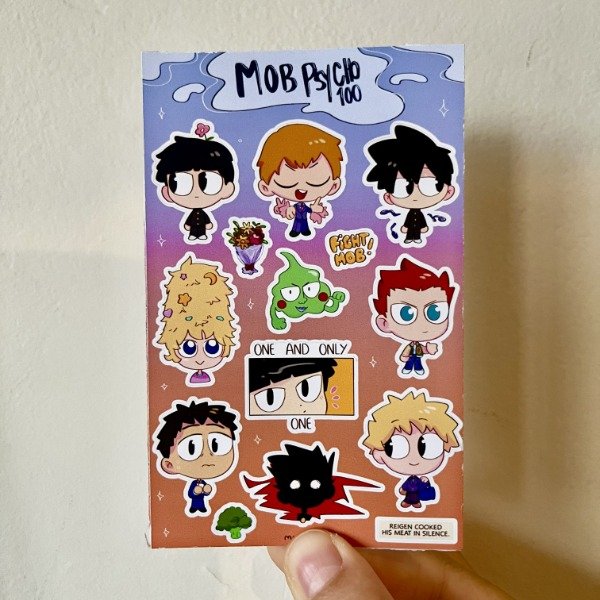 Producto - Mob Psycho - Plancha de stickers