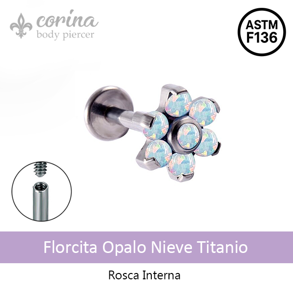 Producto - Florcita Opalo Nieve Titanio
