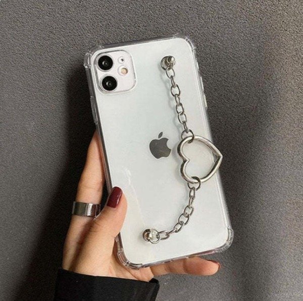 Producto - Funda Antigolpes Cadena Corazón Iphone 7 - 8