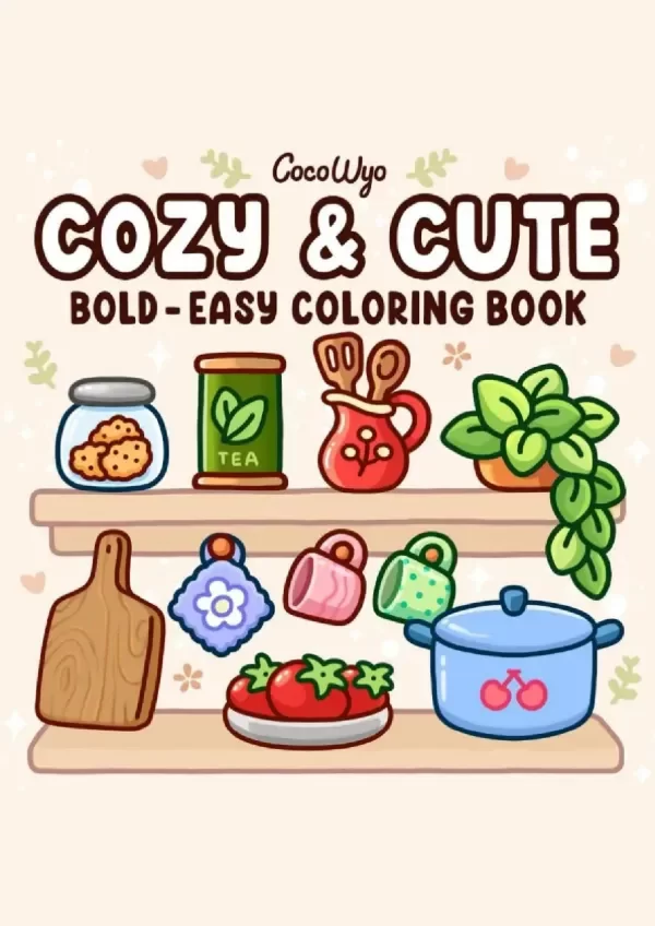 Producto - Cozy y Cute - Libro para Colorear de Coco Wyo