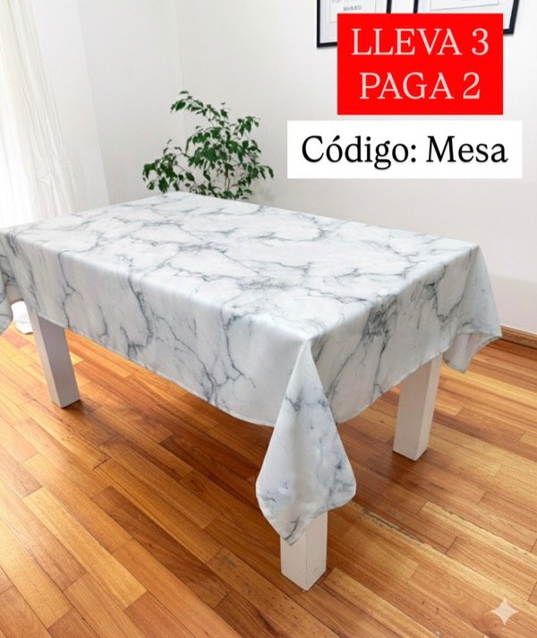 Producto - Mantel IMPERMEABLE SOFT - Mármol Gris