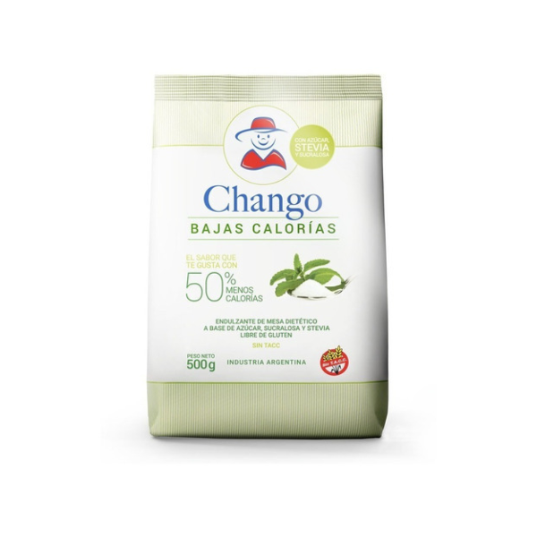 Producto - Azúcar con stevia y sucralosa 500gr. - Chango