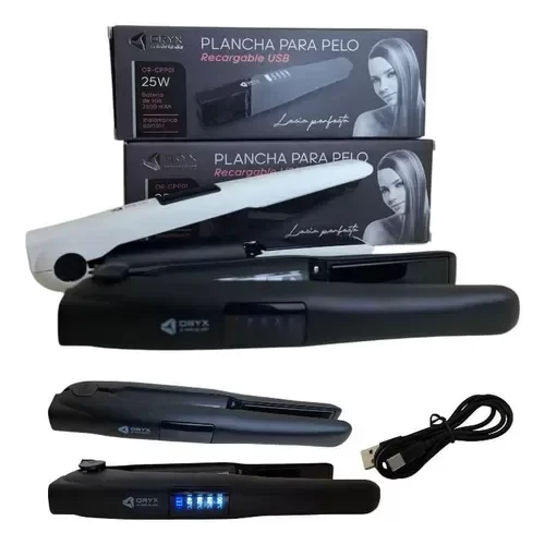 Producto - Plancha De Pelo Portátil Inalámbrica Carga Usb Viajera