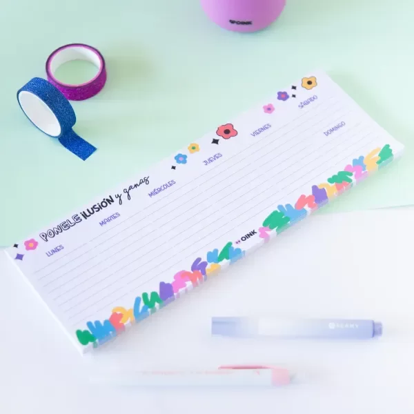 Producto - PLANNER ALARGADO 52 HOJAS ILUSIÓN