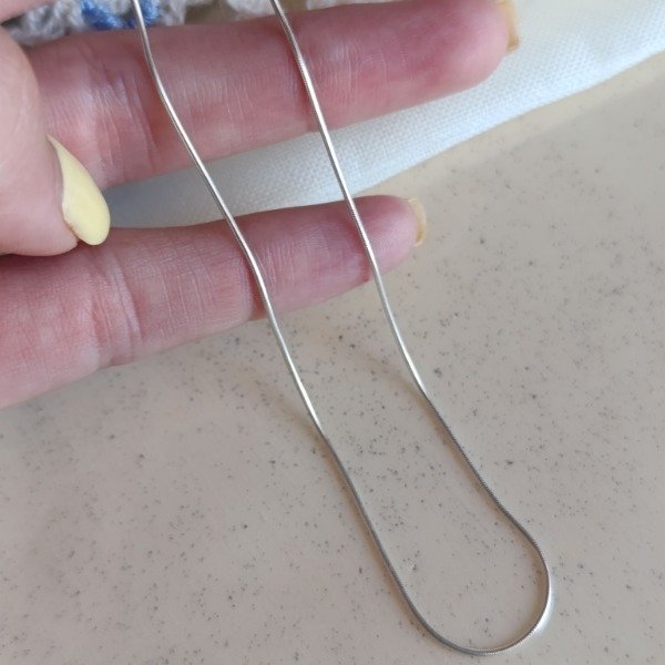 Producto - CADENA DE PLATA COLA DE RATÓN 50CM - 1