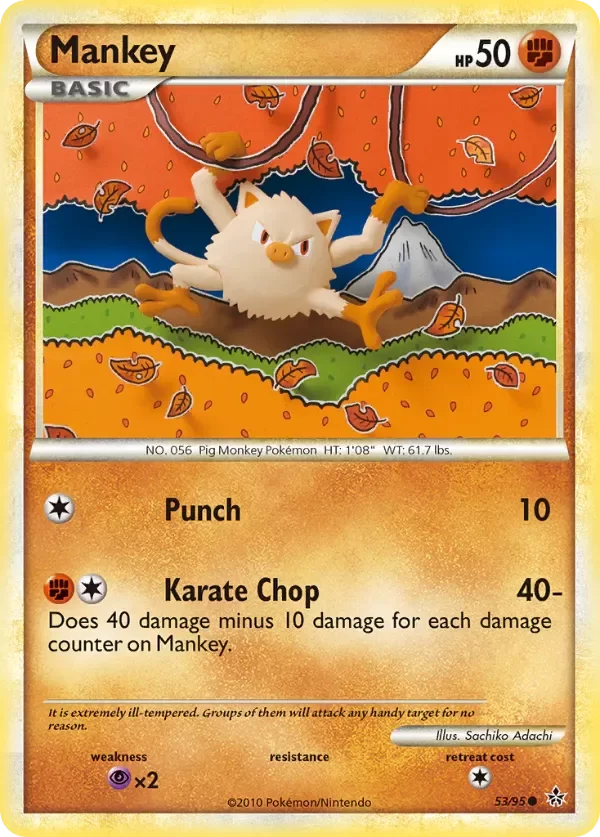 Producto - Mankey 53/95 HeartGold and SoulSilver: Unleashed