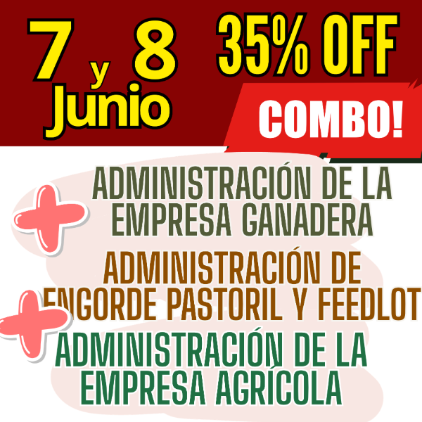 Producto - COMBO 3 CURSOS: Admin Ganadera + Engorde Pastoril y Feedlot + Admin Agrícola