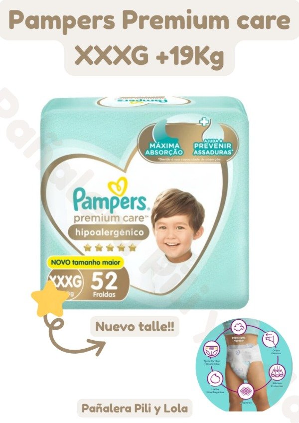 Producto - Pampers Premium Care XXXG x52