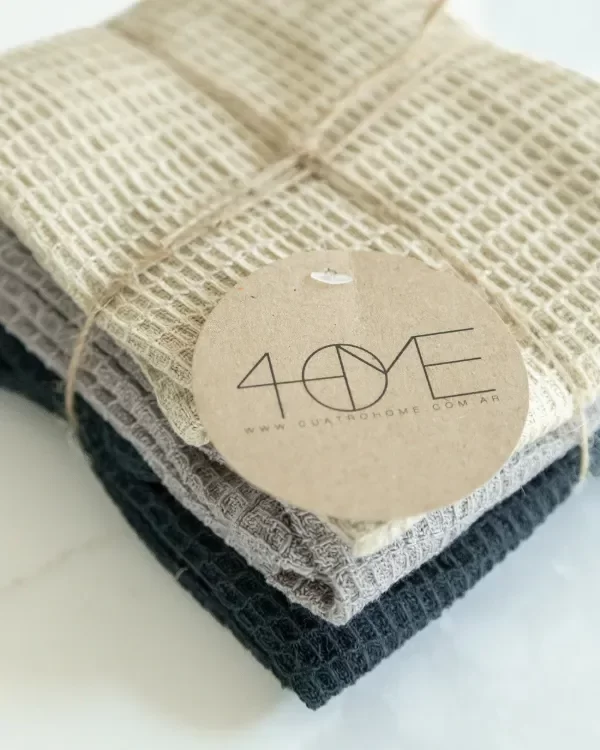 Producto - Set Repasadores nido abeja