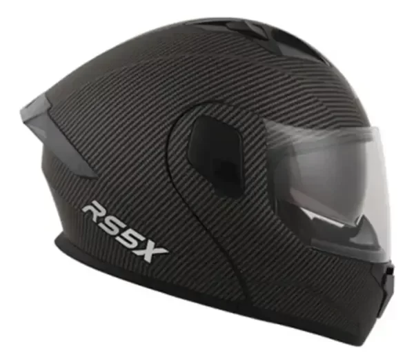 Producto - Casco Carbono Rebatible Doble Visor Hawk Rs5x