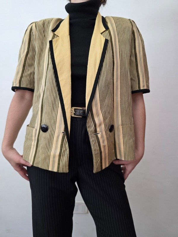Blazer a rayas amarillo — imagen 12