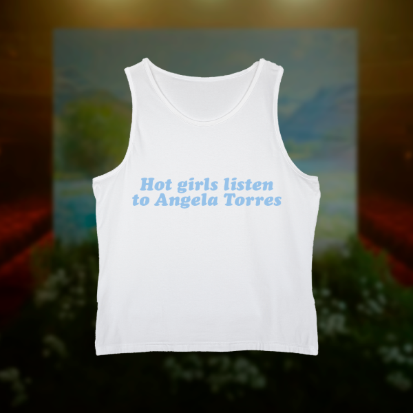 Tank Top Hot girls listen to Angela Torres