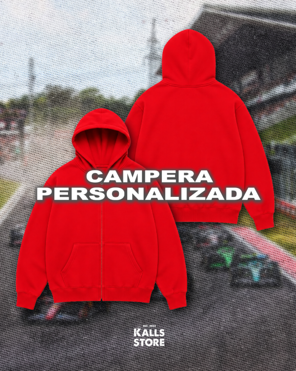 Producto - Campera roja personalizada
