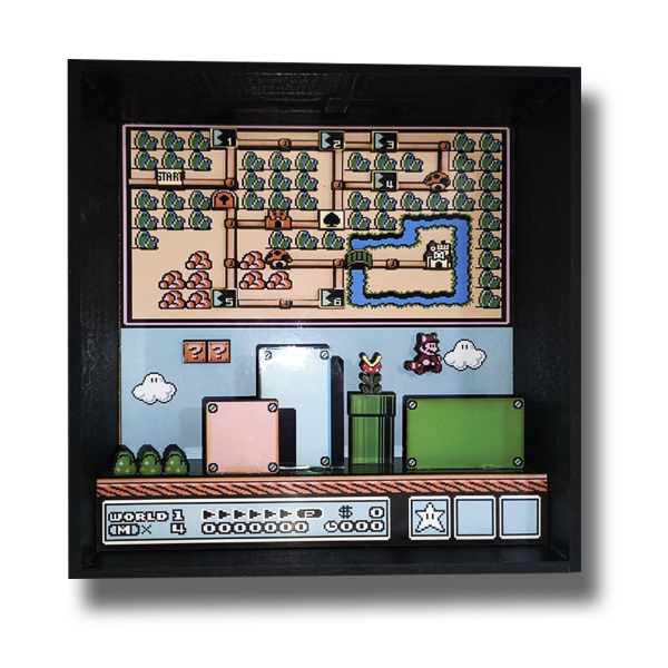 Producto - Cuadro 3d Super Mario 3