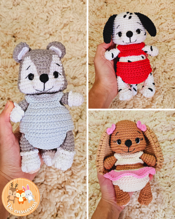 Producto - Pequeños bebes cachorros - (3 guías de tejido)