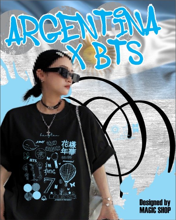 Producto - Remera BTS DOODLES