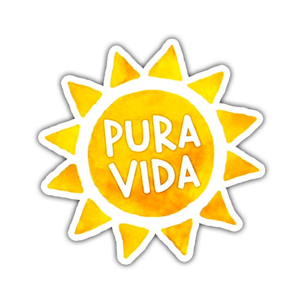 Producto - Sticker Generales Diseño 484 Sol Pura Vida