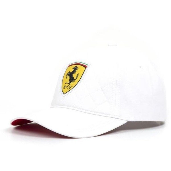 Producto - Gorra Ferrari blanca con escudo