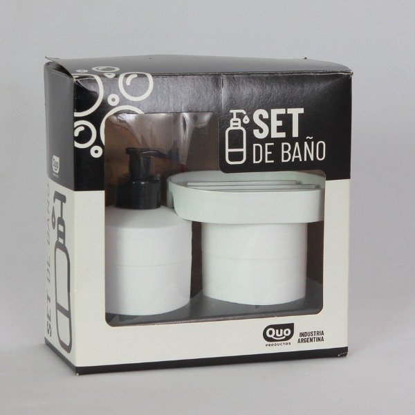 Producto - SET DE BAÑO QUO X 3 ACC. - 0