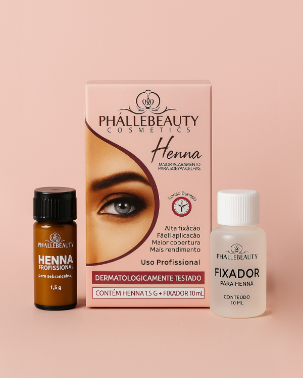Producto - Henna de Cejas, Castaño Oscuro - Phallebeauty