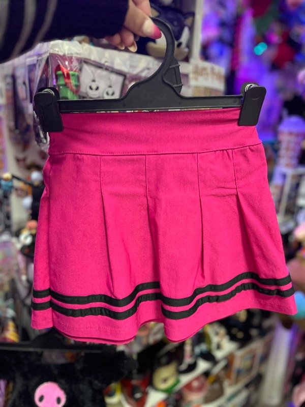Producto - Pollera niña tableada fucsia