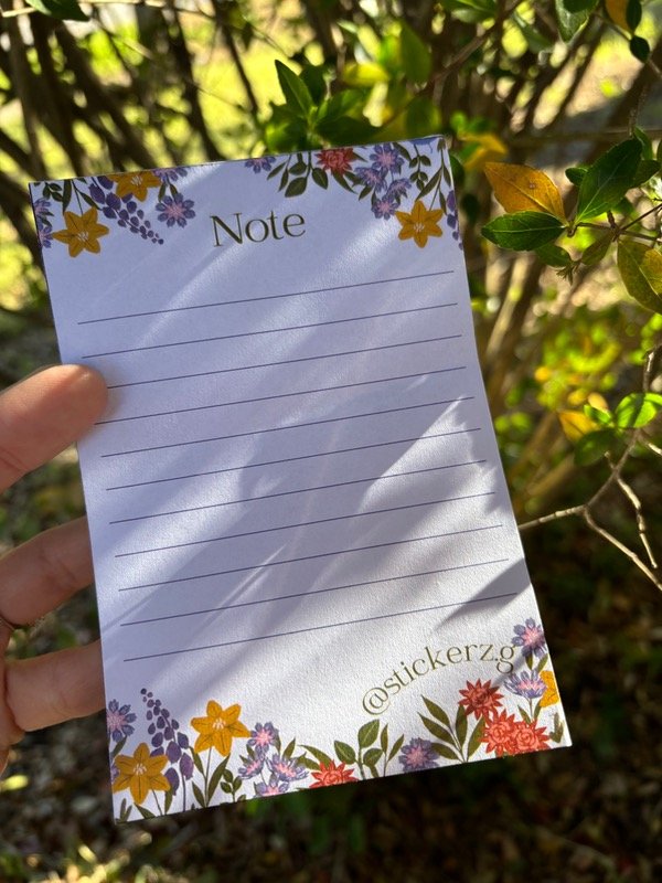 Producto - ANOTADOR DE FLORES