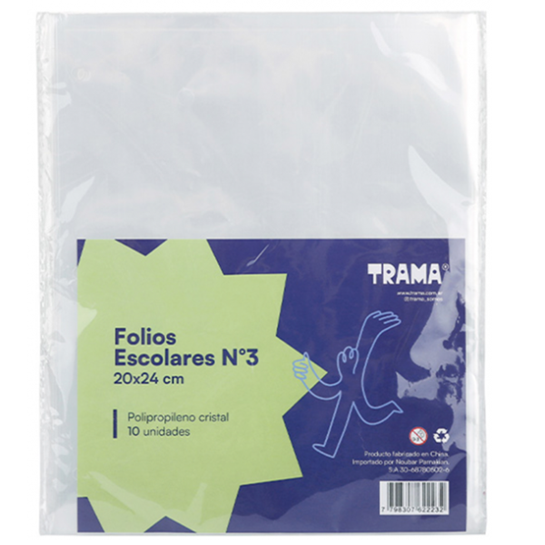 Producto - Trama - Folios Escolar Standar x 10