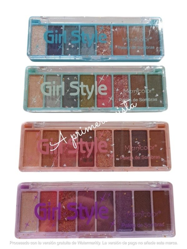 Producto - Paletas de sombras girl style c/u