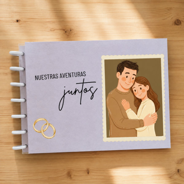 Producto - Álbum de Recuerdos A5 Personalizado - 40 Hojas Kraft - 3 al cubo - 0