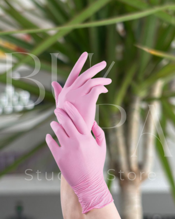 Producto - GUANTES NITRILO POR PAR ROSA