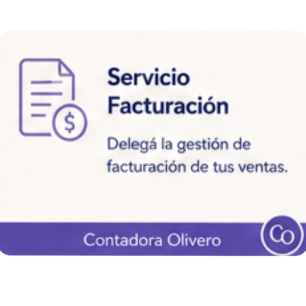 Producto - SERVICIO FACTURACIÓN Delegá la gestión de facturación de tus ventas
