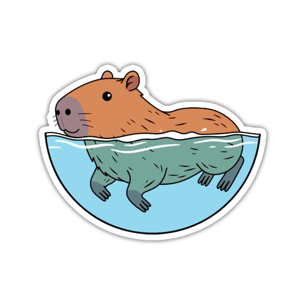 Producto - Sticker Generales Diseño 438 Capibara Carpincho