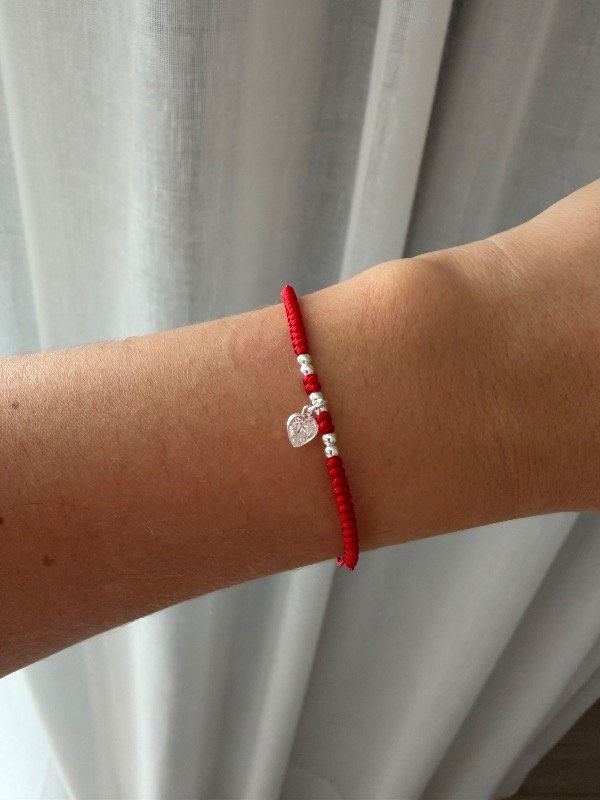 Producto - PULSERA HILO ROJO AJUSTABLE CUORE