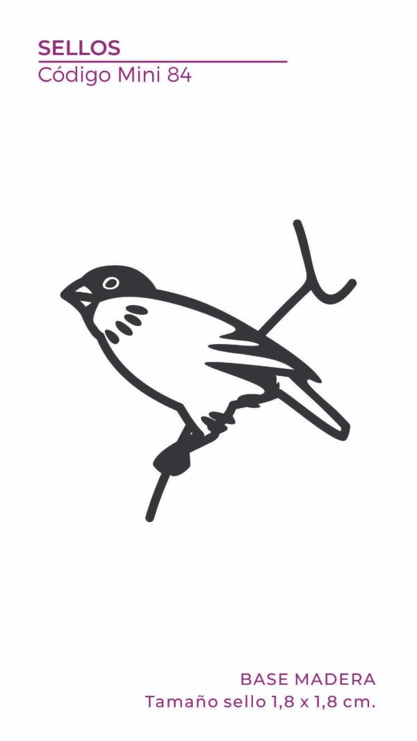 Producto - Mini Sello 84 - Pájaro