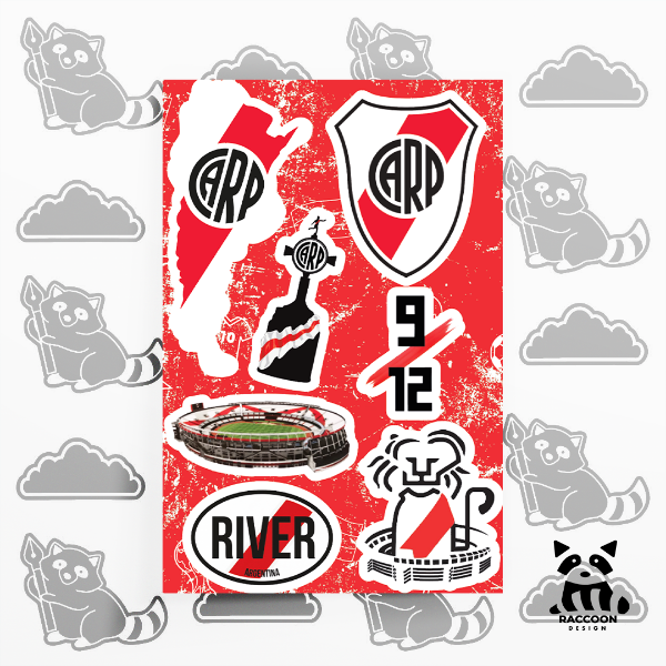 Producto - Plancha de Stickers River Plate