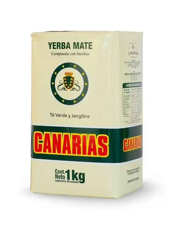 Producto - canarias te verde y jengibre 1kg