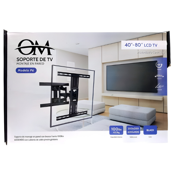 Producto - Soporte Movil 40-80" 45.5kg Vasculane Reforzado