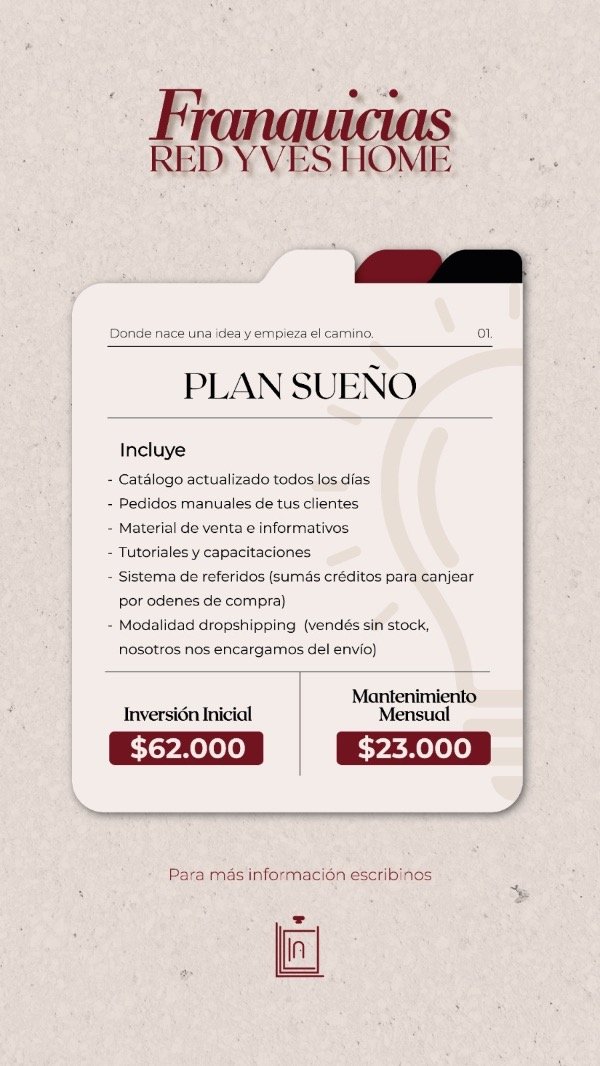 Producto - FRANQUICIA PLAN SUEÑO