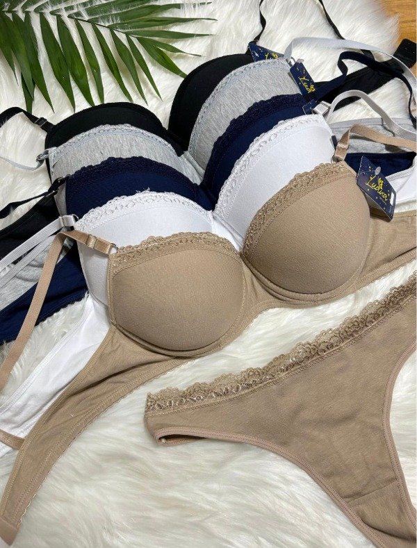 Producto - CONJUNTO ALGODÓN CON ARO Y PUNTILLA