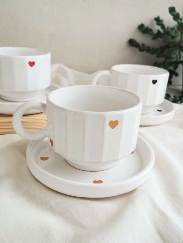 Producto - Set Corazón taza XL + plato - 2