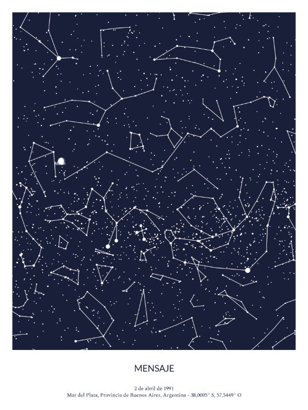 Producto - Mapa Estelar Personalizado (Descargable) - 6