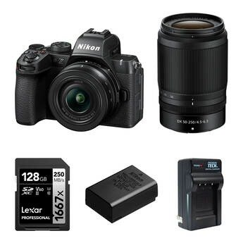 Producto - Nikon Z50 II Mirrorless Camera with 16-50mm and 50-250mm Lenses + Kit